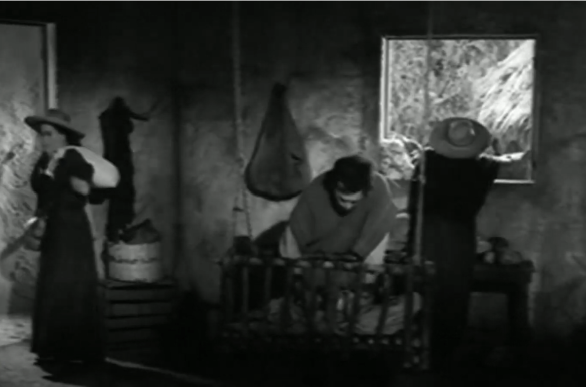 Una ventana en el pueblo con la plaga