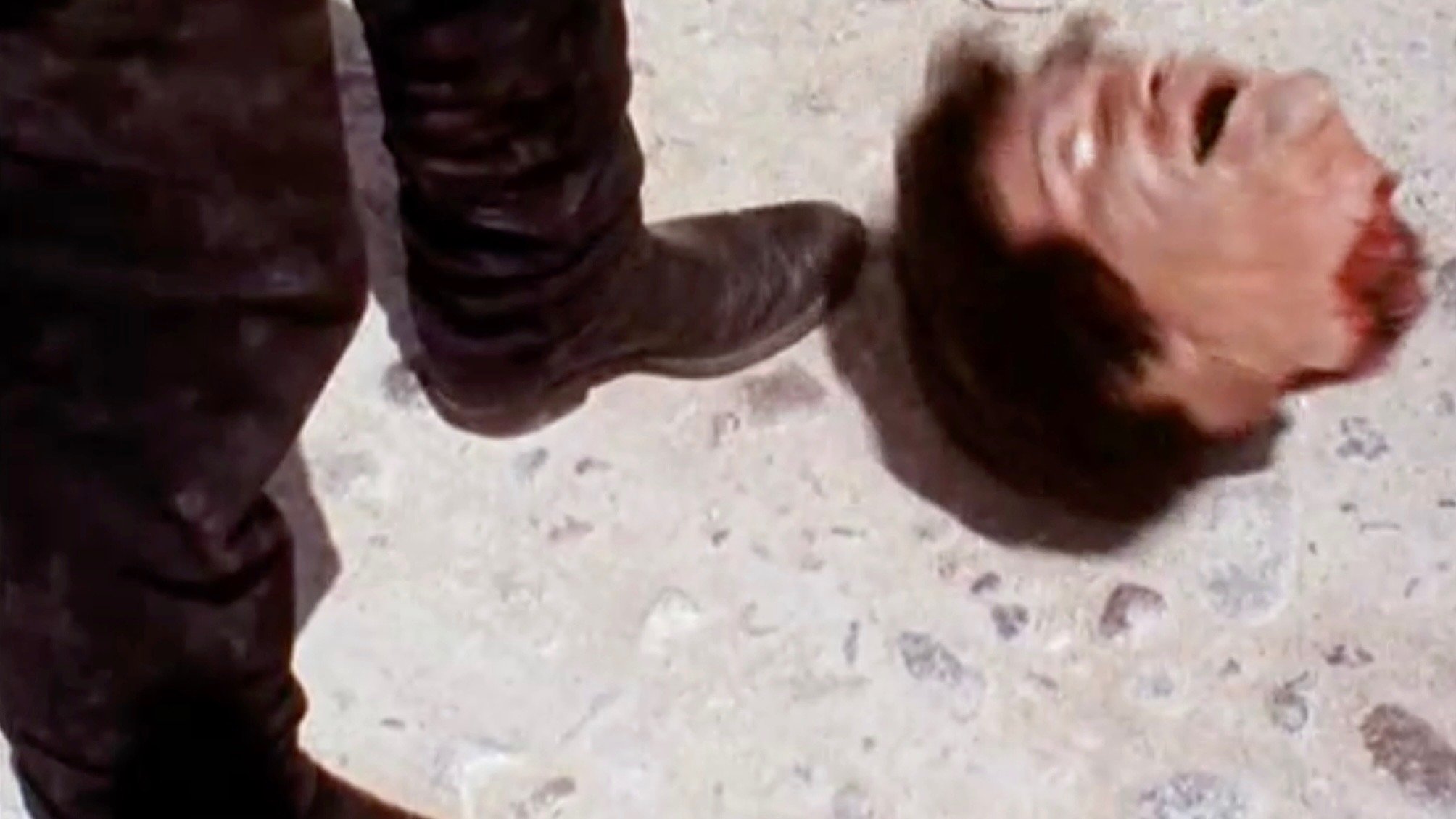 head on the ground