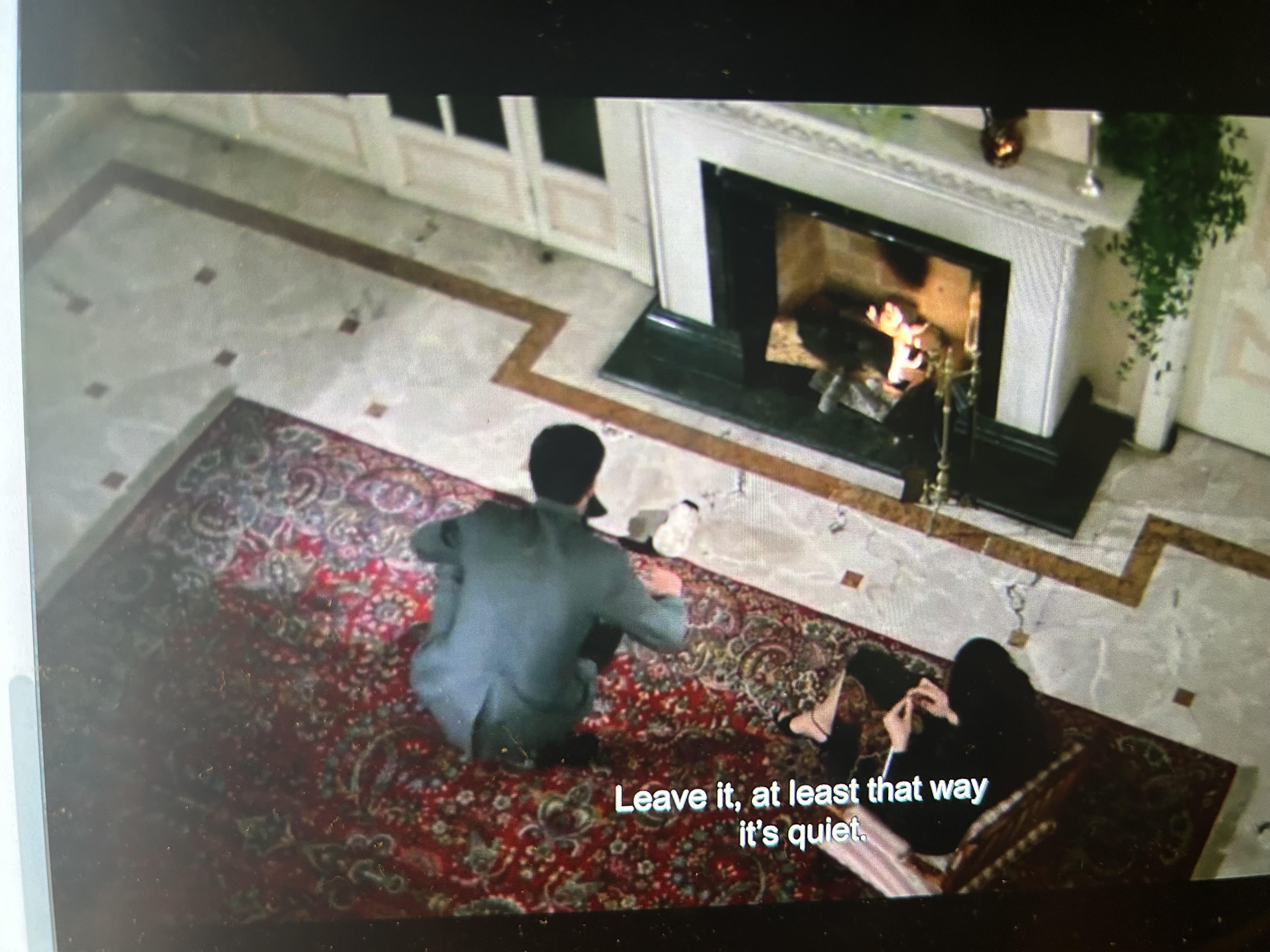 Flavia's parents faces are never shown even though they are characters within the film.