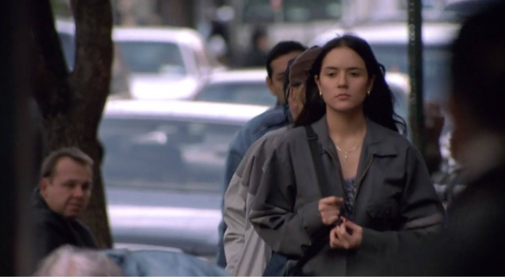 María camina por las calles de Nueva York