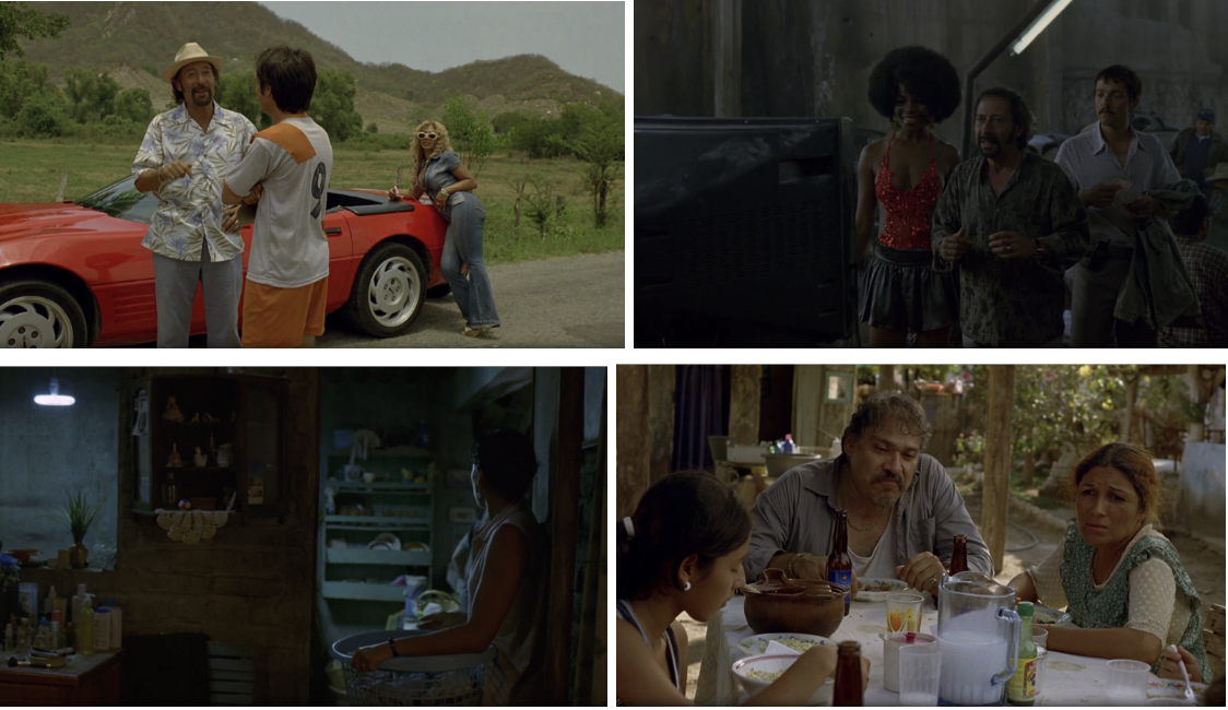Here we can see a few examples of women in the movie that are dressed as explained, and we can see the contrast between the women going with Batuta and the ones at the town.