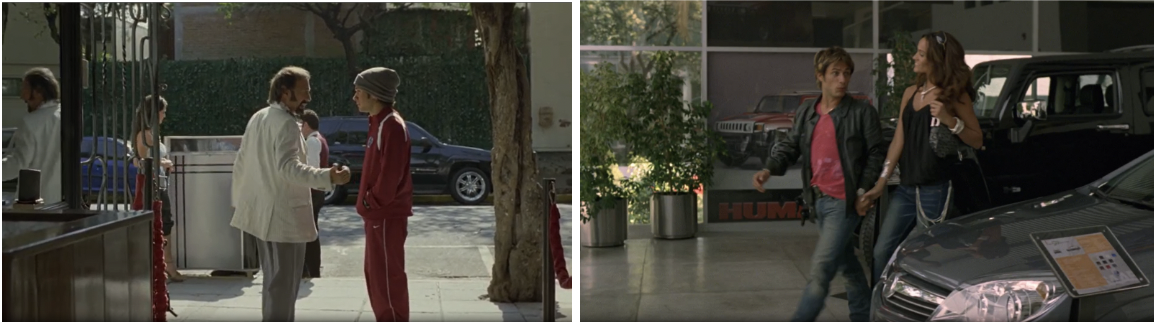 Here we can see the scenes that have been mentioned in the examples, and how Cursi’s appearance changed with fame.