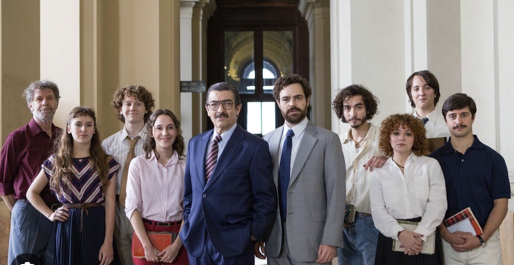 Strassera's team in the courthouse.
