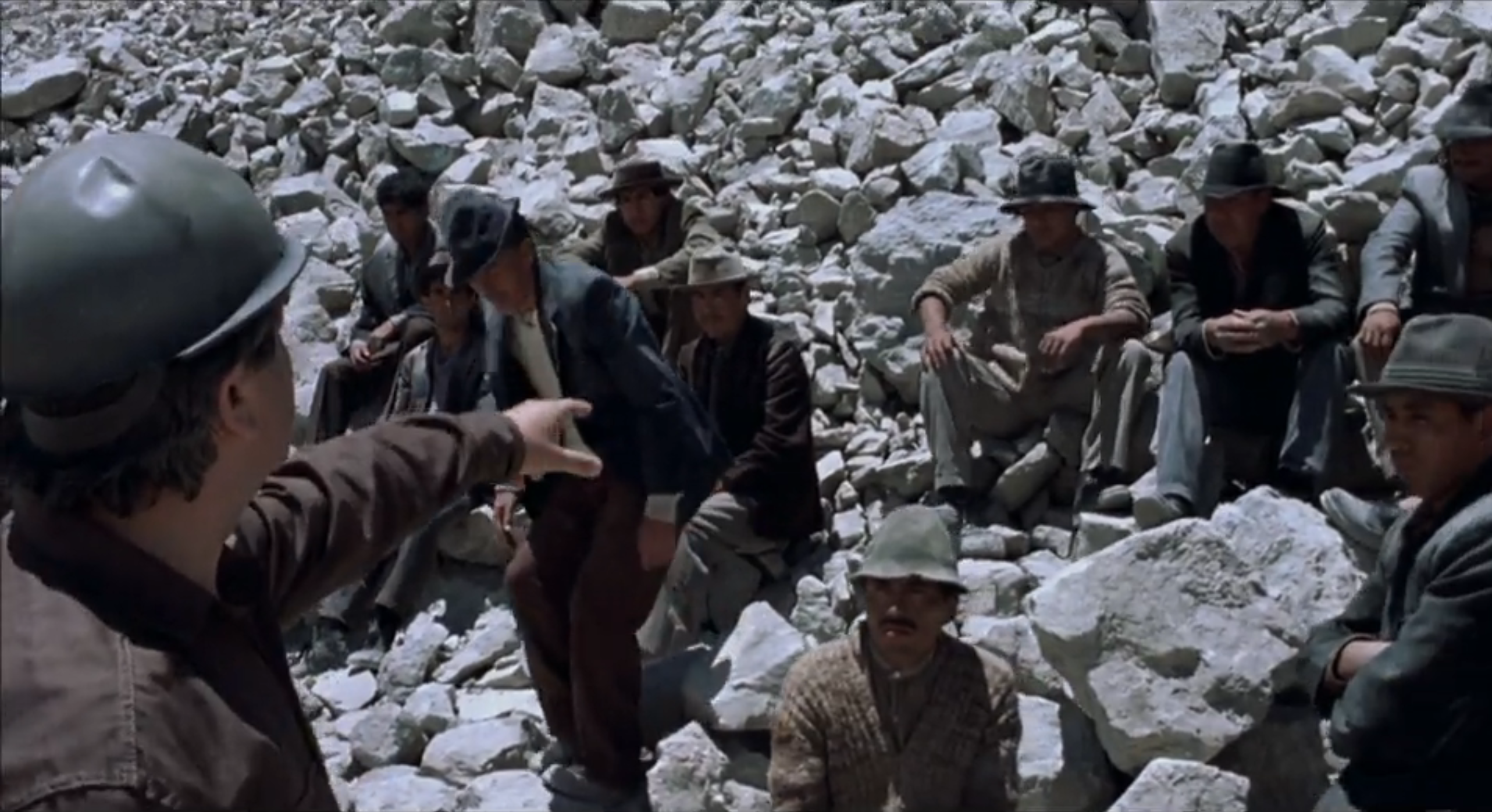 worker being selected for the mines