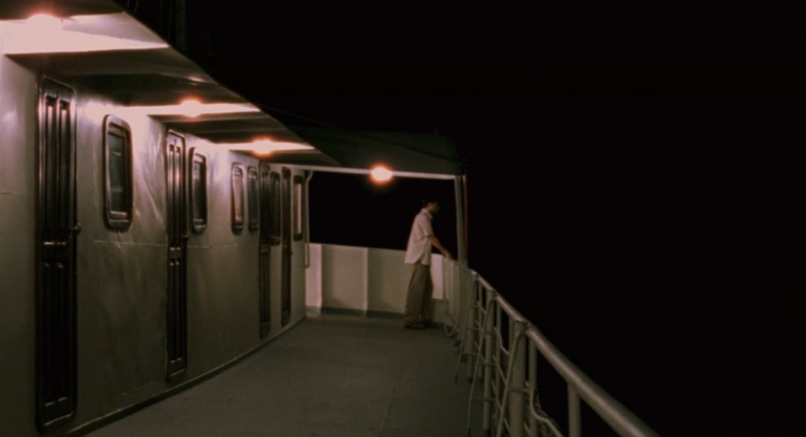 Ernesto gaze on boat