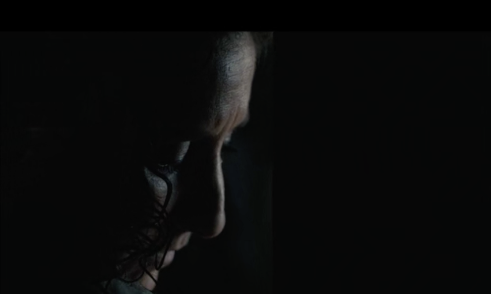 The final scene of the movie characterized by high contrasting lighting and representing her decision to not comply
