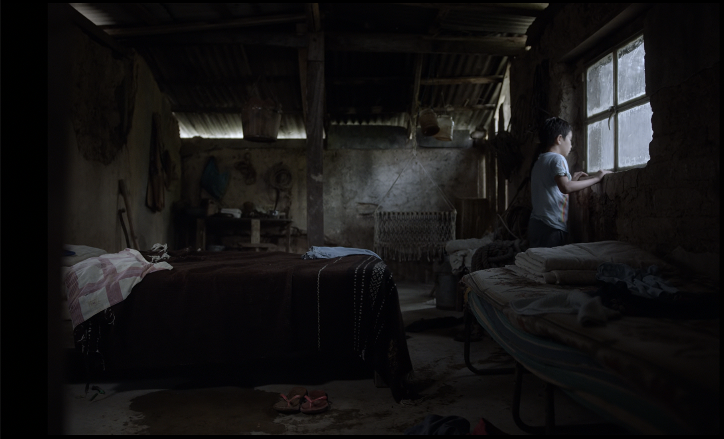 Ana exploring Juana's empty house