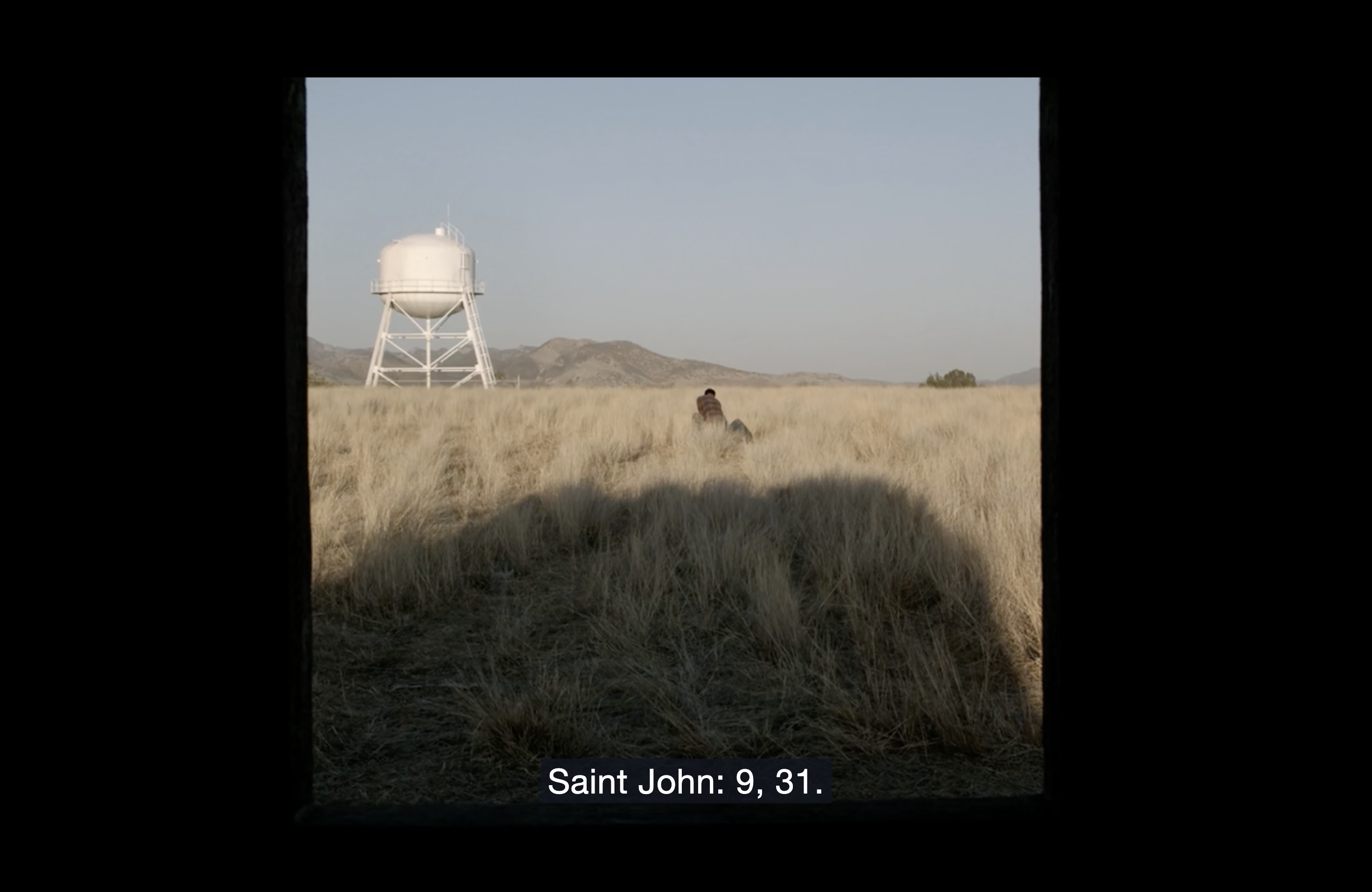 Heli killing Estela's rapist as John 9:31 is talked about in the background