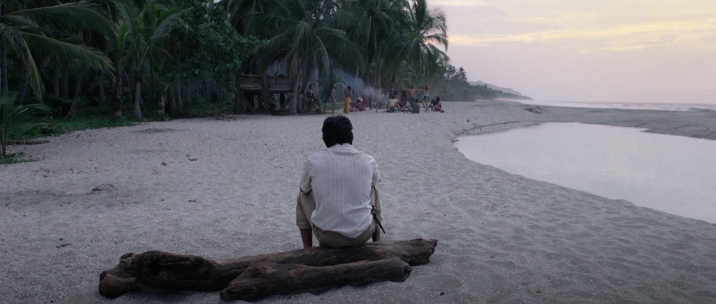 Rapayet sits on the beach, apart from the camp.