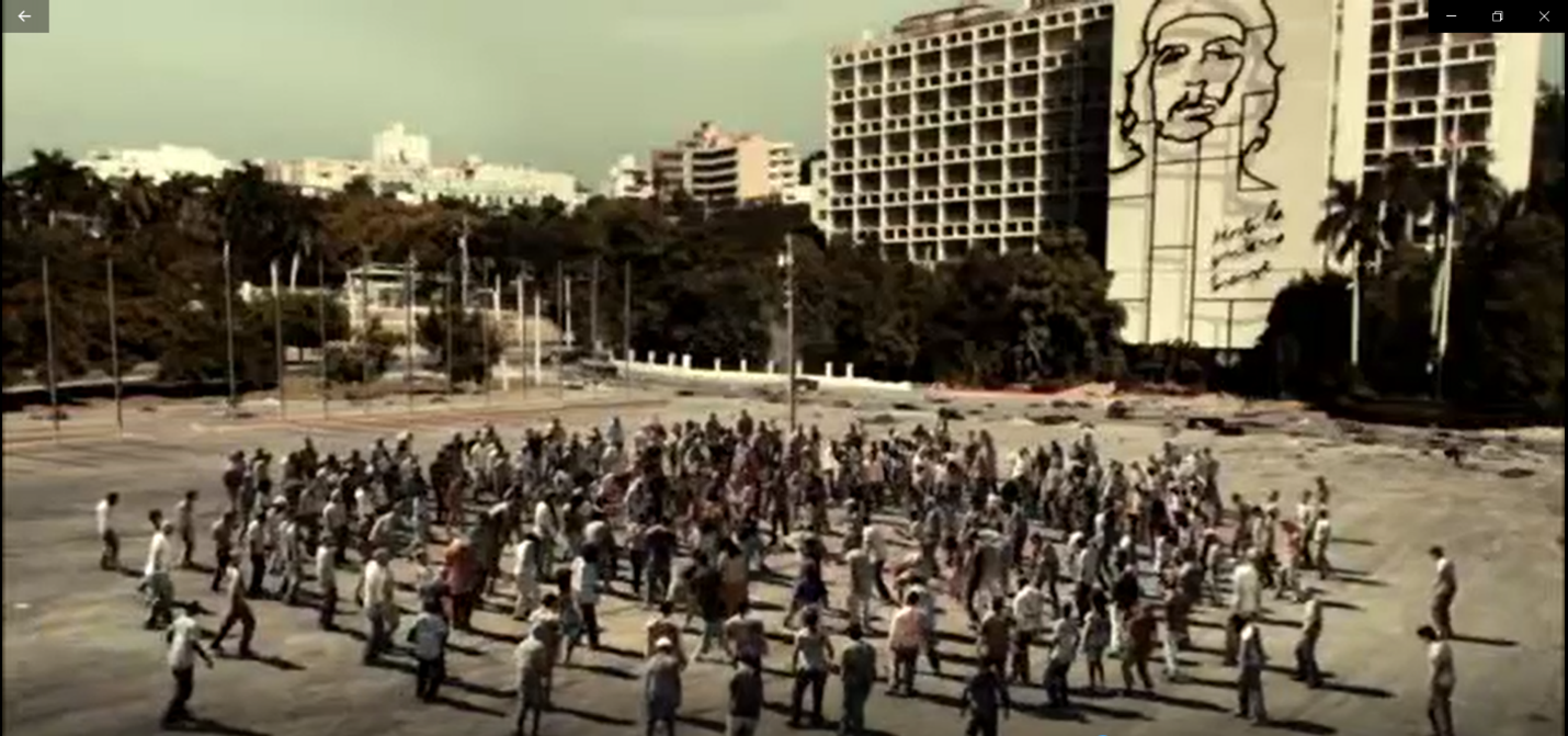 Una señal grandísima con la cara de Che Guevara