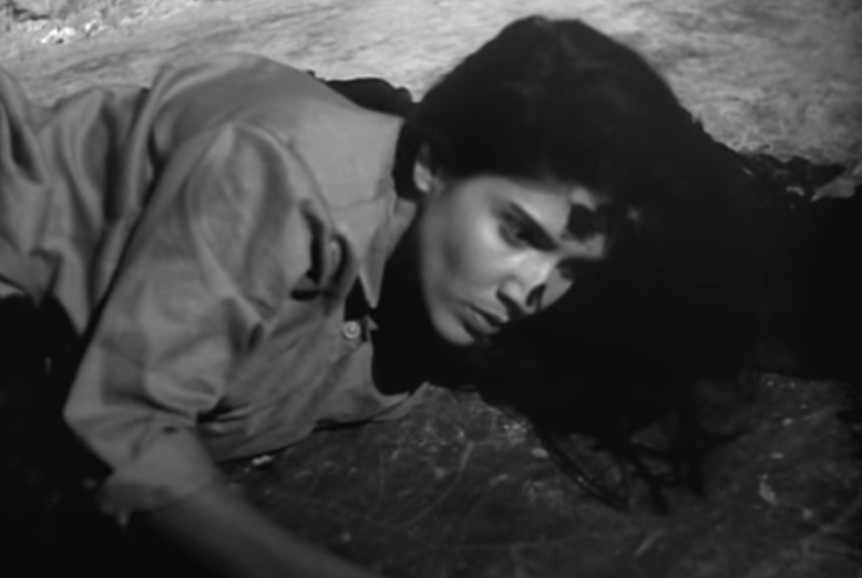 Rocha uses lowkey lighting in the scene where Rosa kills the cult leader.