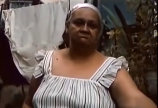 Neighbor looking with disappointment.  